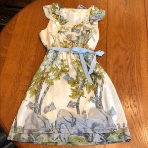 Anthropologie sleeveless floral dress